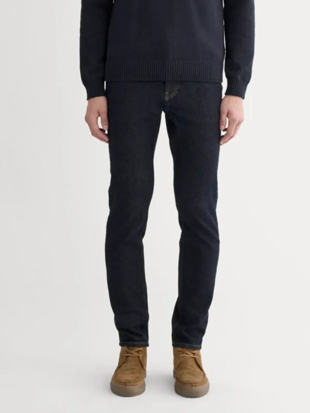 Everlane Uniform Slim 4-Way Stretch Organic Jean Dark Indigo Blue Men's 36 x 34
